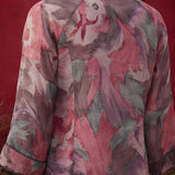 Light Pink All Over Printed Shantoon A-Line Kurti