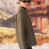 Akira Olive Monochrome Short Jacket for Women