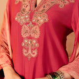 Aarohi Brick Red Embroidered Suit Set