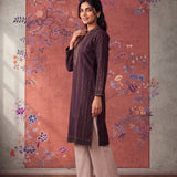 Nandini Deep Purple Purple Printed Kurta