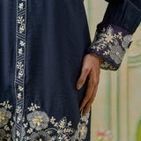 Elowen Midnight Navy Dori Embroidered Appliqué Co-ord Set