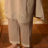 Tanirika Ecru Beige Embroidered Kurta Set