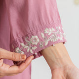 Kiara Blush Pink Embroidered Suit Set