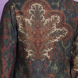 Poly Viscose Blue Abstract Print Shirt