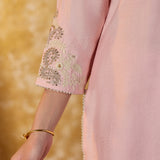 Ishita Pink Embroidered Suit Set