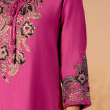 Navya Royal Fuchsia Embroidered Kurta Set