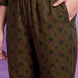 Mahira Olive Printed Co-ord Set
