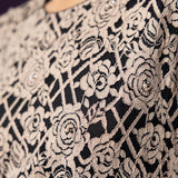 Iriya Black Embellished Net Straight Kurti