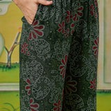 Ruhani Emerald Green Kutch Embroidered Panelled Kurta Set