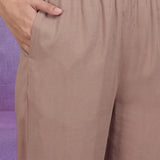Beige Embroidered Co-ord Set with Raglan Sleeves