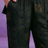 Green Rayon Straight Co-ord Set