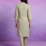 Aarna Mint Green Embroidered Kurta Set