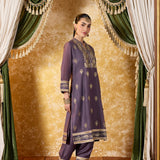 Lavanya Sunset Purple Embroidered Suit Set