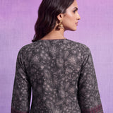 Raina Black Printed Kurta Set