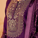 Riva Imperial Purple Embroidered Suit Set