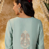 Ishita Mint Green Embroidered Suit Set