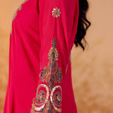 Aaradhya Antique Pink Embroidered Suit Set