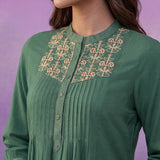 Green Dori Embroidered Coord Set
