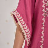 Amaira Barbie Pink Embroidered Kaftan Set