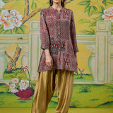 Aarna Scarlet Red Printed Tunic