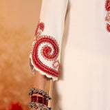 Aarohi Oat Ivory Embroidered Suit Set