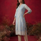 Arpora Spa Printed Linen Straight Kurta