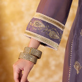 Lavanya Sunset Purple Embroidered Suit Set