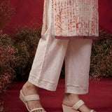 Naomi Rust Printed Cotton Blend Kurta for Women