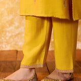 Vaidehi Turmeric Mustard Embroidered Suit Set