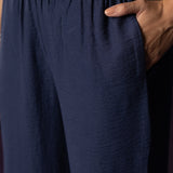 Aarvi Navy Floral Embroidered Suit Set with Dupatta