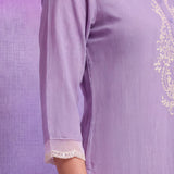 Avni Lavender Embroidered Kurta Set