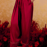 Samaira Maroon Embroidered Suit Set