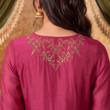 Vritika Persian Pink Embroidered Suit Set