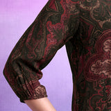 Poly Viscose Olive Abstract Print Shirt