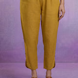 Mustard Embroidered Kurta Set with Resham Work