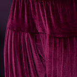 Keyari Fuchsia Embroidered Velvet Salwar Suit Set with Dupatta