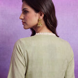 Aarna Mint Green Embroidered Kurta Set