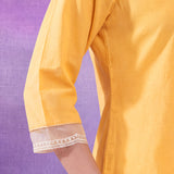 Avni Yellow Embroidered Kurta Set