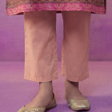 Pink All-Over Placement Printed Straight Suit Set