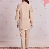 Saesha Butter Ivory Embroidered Co-ord Set