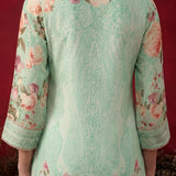 Mint  Green Printed Shantoon Regular Co-ord Set