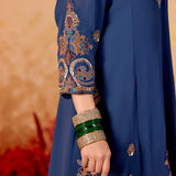 Aaradhya Antique Blue Embroidered Suit Set