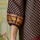 Tara Coffee Brown Printed Co-ord Set