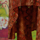 Aavya Burnt Orange Printed Co-ord Set
