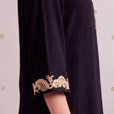 Arzoo Ebony Black Embroidered Co-ord Set