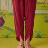 Nooraya Deep Red Embroidered Co-ord Set