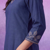 Anika Indigo Blue Embroidered Kurta Set