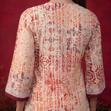 Naomi Rust Printed Cotton Blend Kurta for Women