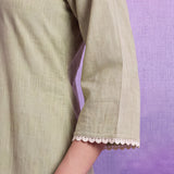 Aarna Mint Green Embroidered Kurta Set