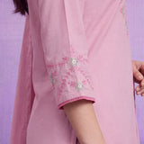 Meher Light Pink Embroidered Suit Set